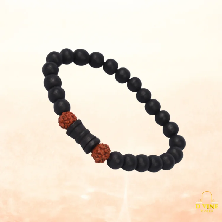Karungali Damru & rudraksha Bracelet